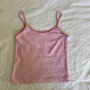 Brandy Melville Pink Striped Camisole